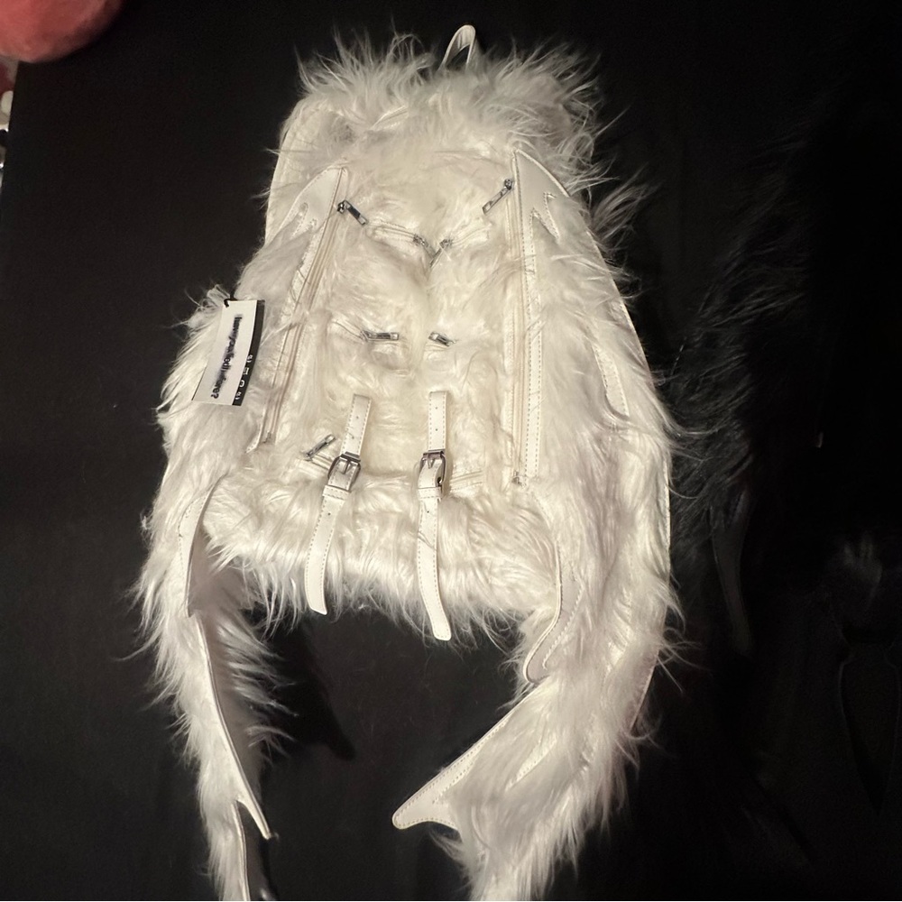 haveyoudiedbefore white nightcrawler “bat” backpack - Picture 3 of 6